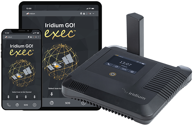 Iridium GO! exec with devices and app